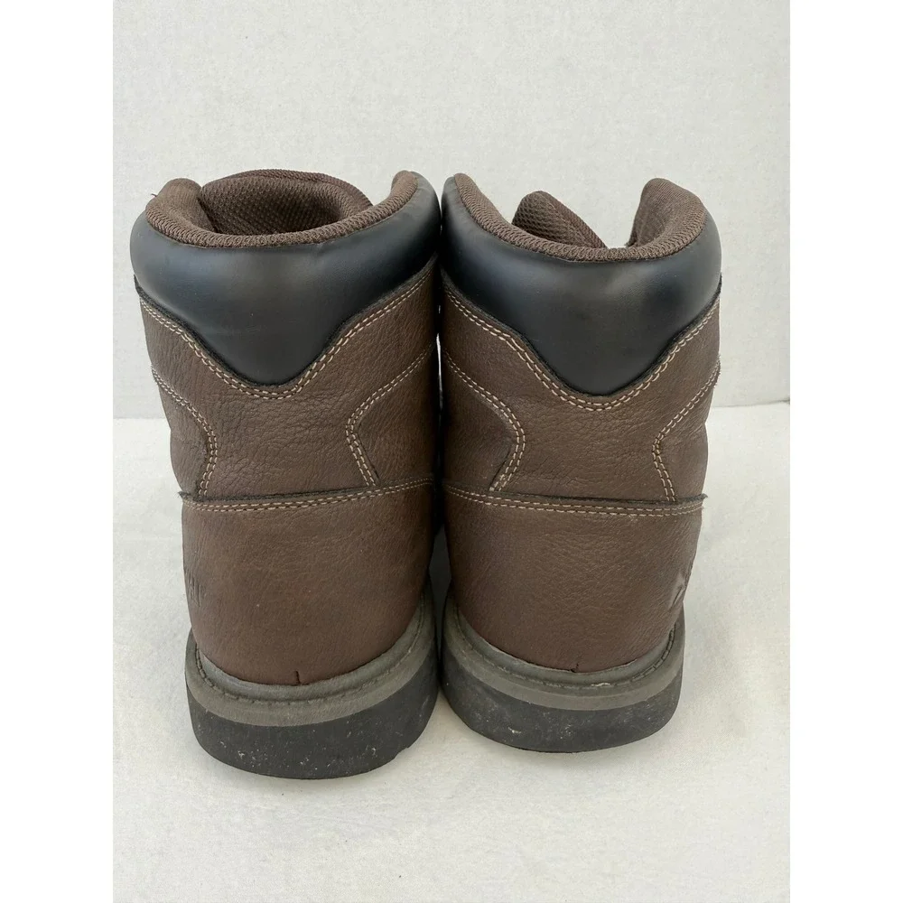 Denali Mens Brown Work Boots‎ Lace Up Ankle Lug Sole A15U008A-5 Size 10
